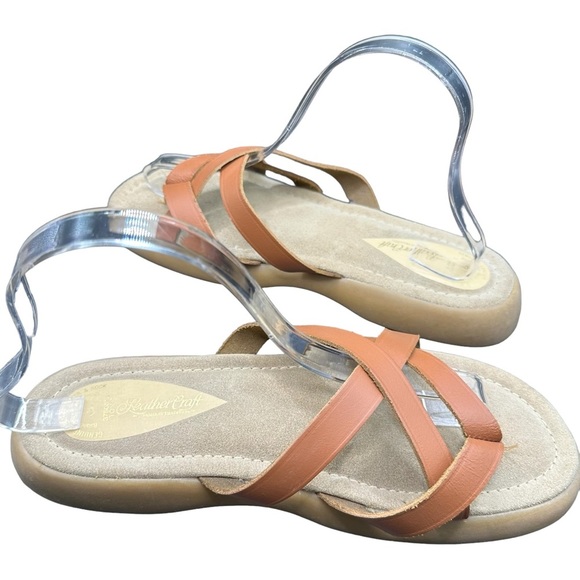 Leather Craft Women’s Toni Slides Brown Size 9 - Picture 4 of 14